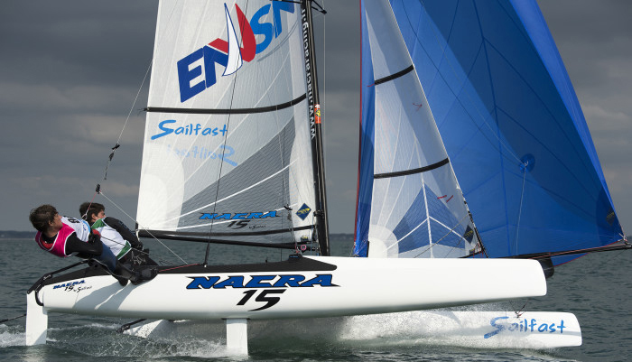 Nacra 15 Cours compétition sur Nacra 15