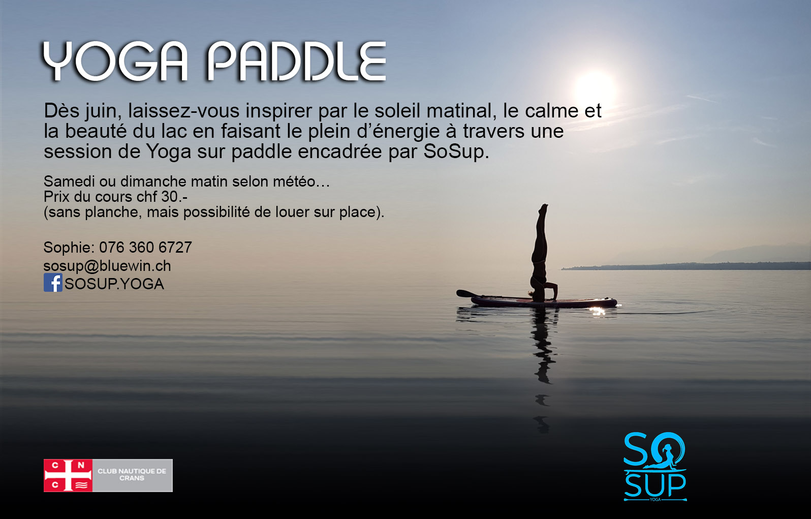 Yoga paddle Cours de Yoga - Paddle